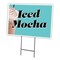 Signmission Iced Mocha Yard Sign & Stake outdoor plastic coroplast window, C-1216-DS-Iced Mocha C-1216-DS-Iced Mocha - alternate 1